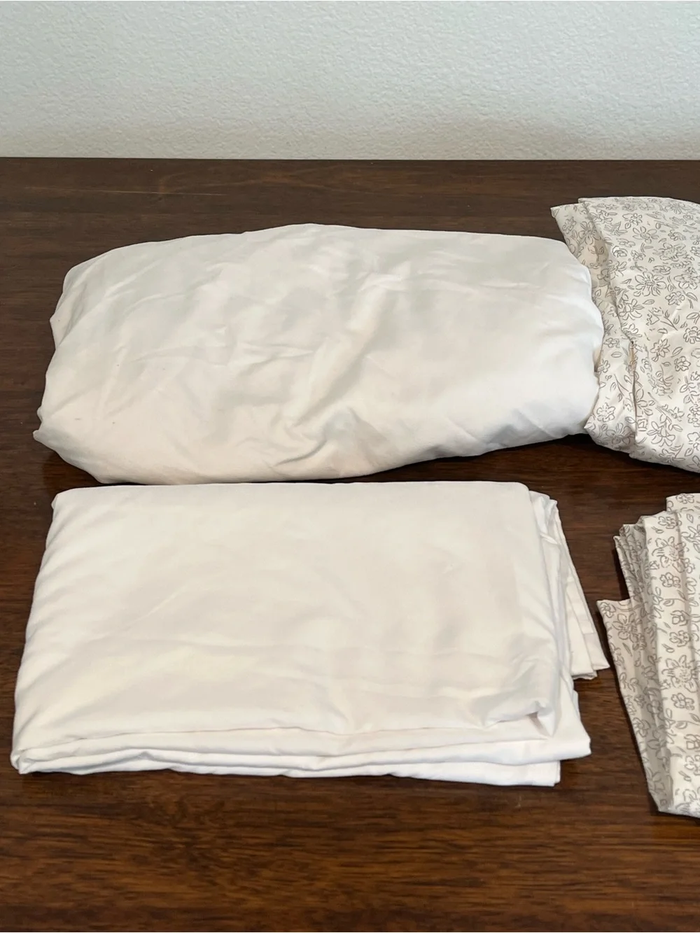 Twin/Twin XL Microfiber Sheet Sets (2) - White and Floral- Room Essentials